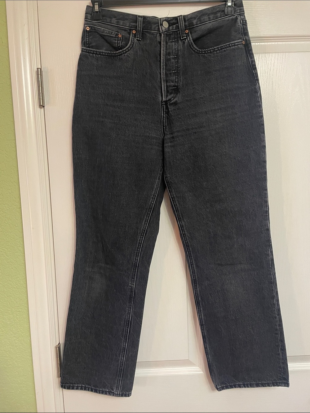 Aritzia  Joni High-Rise Loose Jeans in Charcoal Black 29L